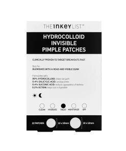 The Inkey List Hydrocolloid Invisible Pimple Patches - 22 Patches Anti-boutons