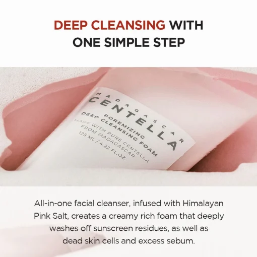 Skin1004 - Madagascar Centella Poremizing Deep Cleansing Foam - Mousse Nettoyante 125ml