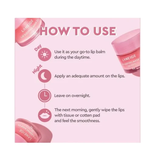 LANEIGE - Lip Sleeping Mask EX Berry - Masque de Nuit pour les Lèvres 20g