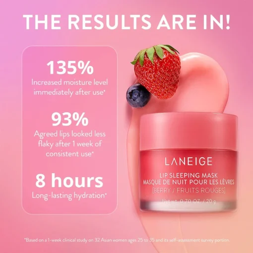 LANEIGE - Lip Sleeping Mask EX Berry - Masque de Nuit pour les Lèvres 20g