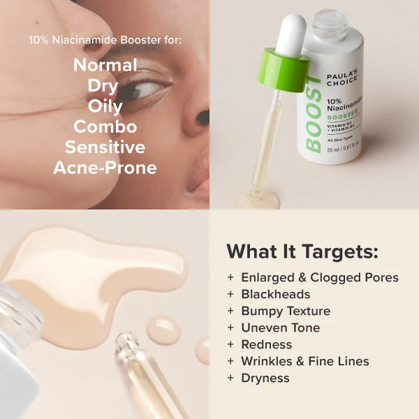 PAULA’S CHOICE – 10% Niacinamide Booster – Sérum aux Vitamines B3 & B5 20ml