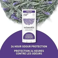 SCHMIDT'S – Déodorant Stick Naturel Lavande & Sauge