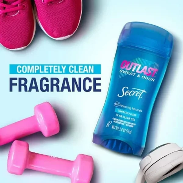 SECRET – Outlast Completely Clean Déodorant en Gel Transparent 1
