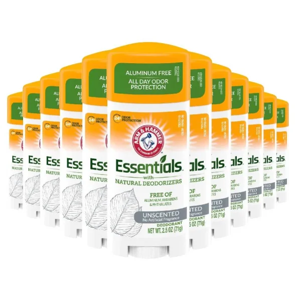 ARM & HAMMER – Essentials Unscented Déodorant avec Désodorisants Naturels Sans parfum