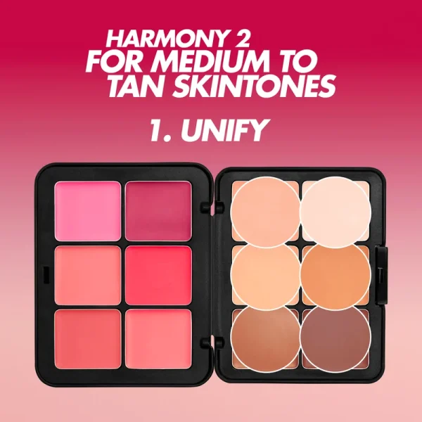 MAKE UP FOR EVER – HD Skin Face Essentials – Palette Crème Visage & Joues Harmony 2