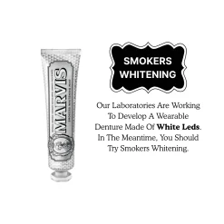 MARVIS - Smokers Whitening Mint - Dentifrice Blanchissant à la Menthe pour Fumeurs 85ml