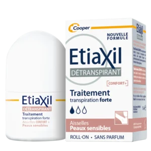 ETIAXIL – Roll On Confort+ Traitement Transpiration Forte Peaux Sensibles