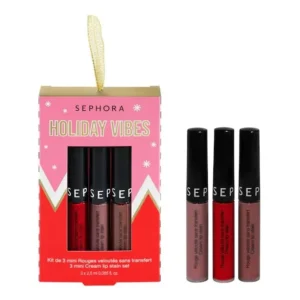 SEPHORA – Holiday Vibes Kit de 3 Mini Rouge à Lèvres Velouté Sans Transfert