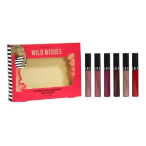 SEPHORA – Kit de Cream Lip Stain Wild Wishes 6 Rouges à Lèvres Veloutés Sans Transfert
