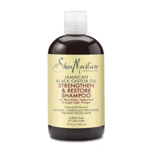 SHEA MOISTURE – Jamaican Black Castor Oil Shampooing Fortifiant Et Réparateur 384 ml