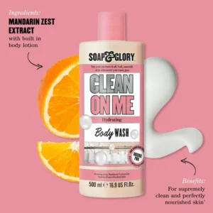 SOAP & GLORY - Clean On Me Body Wash - Nettoyant Corporel Hydratant 500ml
