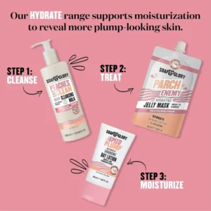 SOAP & GLORY - Peaches & Clean Face Milk Cleanser - Nettoyant Doux pour le Visage 350ml