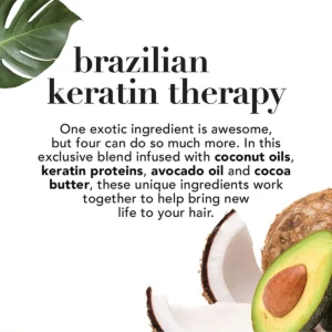 OGX - Brazilian Keratin Smooth Hair Mask - Masque Lissant à la Kératine 300ml