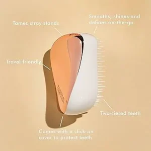 TANGLE TEEZER - Compact Hairbrush Straight & Curly - Brosse Démêlante