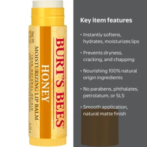 Burt's Bees - Honey Moisturizing Lip Balm Baume à Lèvres Hydratant au Miel